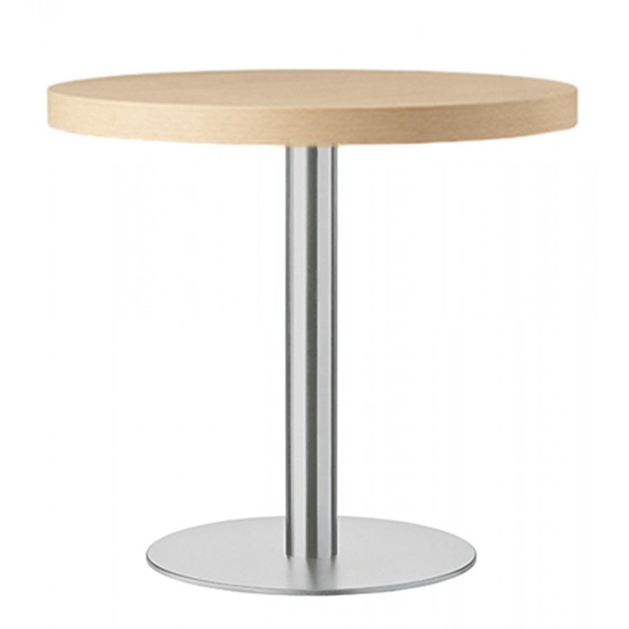 Masa rotunda medie din lemn si otel Metalmobil XT 478